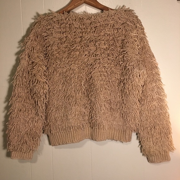 SOLD✖️Vintage Hand-Made Shag Sweater - Picture 2 of 4